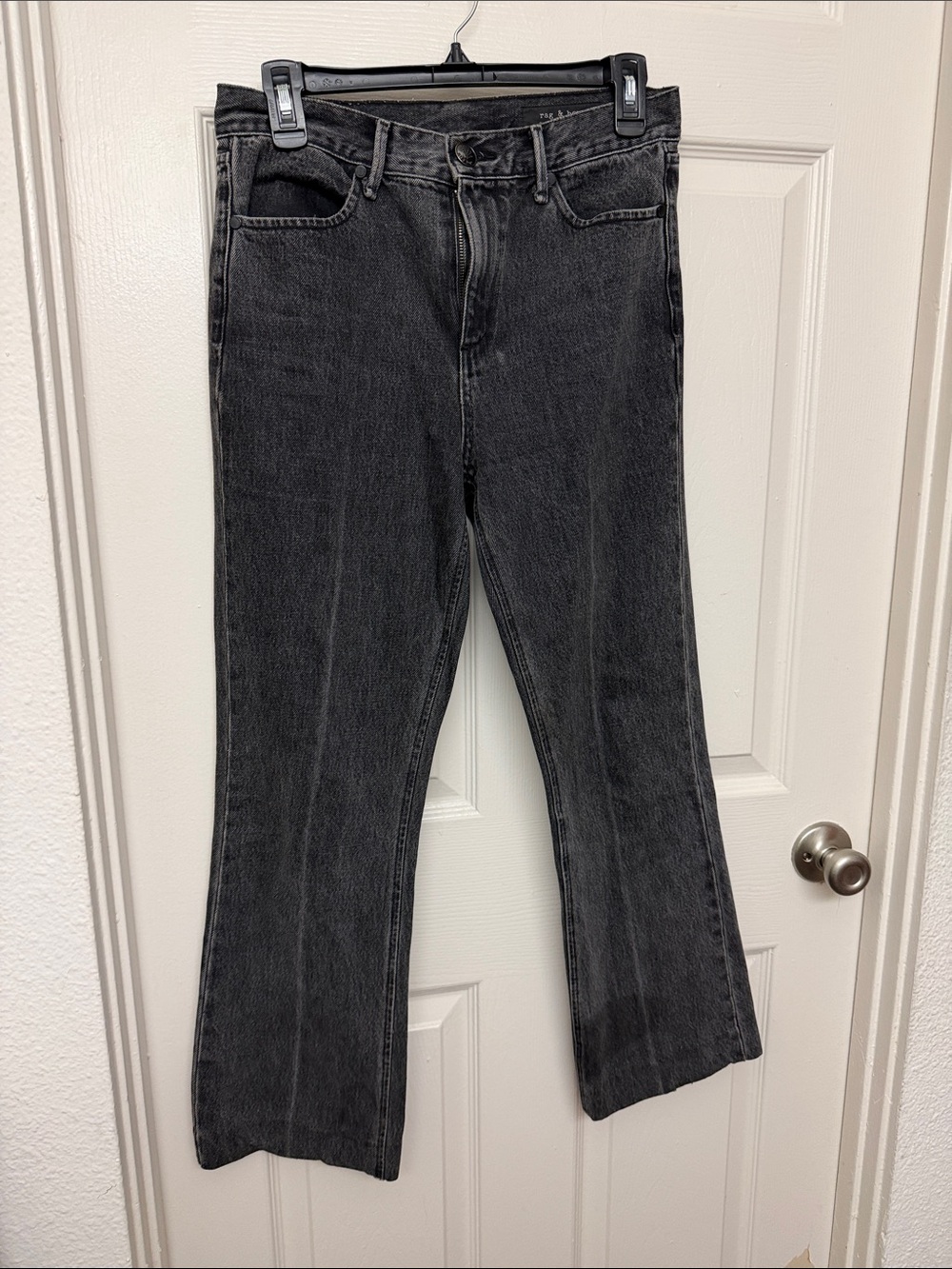 rag & bone Women's Black Washed Jeans